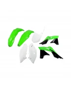 Kit complet plastice UFO KAWASAKI KXF 250 13-16 culoare OEM16 (Verde/Alb/Negru)(KA221E999A) | KAKIT221999A