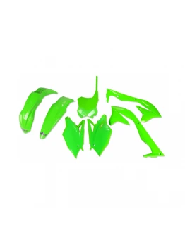 Kit complet plastice UFO KAWASAKI KXF 450 '16-'17 culoare Verde FLUO (KA223AFLU)