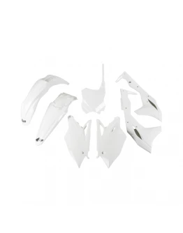Kit complet plastice UFO KAWASAKI KXF 250 '17 culoare Alb (KA224E047)