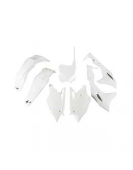 Kit complet plastice UFO KAWASAKI KXF 250 '18-'20 culoare Alb (KA225E047)
