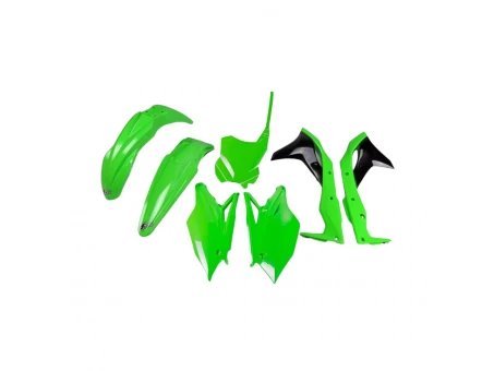 Kit complet plastice UFO KAWASAKI KXF 250 18-20 culoare OEM 20 (Verde/Negru) (KA225E999K) | KAKIT225999K