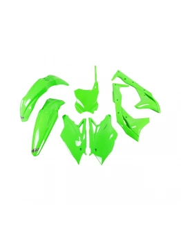 Kit complet plastice UFO KAWASAKI KXF 250 '18-'20 culoare Verde FLUO (KA225AFLU)