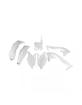 Kit complet plastice UFO KAWASAKI KXF 450 '18 culoare Alb (KA226E047)