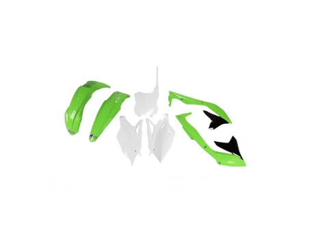 Kit complet plastice UFO KAWASAKI KXF 450 18 culoare OEM (Verde/Alb/Negru) (KA226E999) | KAKIT226999