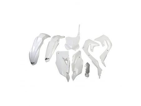 Kit complet plastice UFO KAWASAKI KXF 250 21-24, KXF 450 19-23 culoare Alb (KA227E047) | KAKIT227047