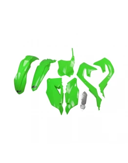 Kit complet plastice UFO KAWASAKI KXF 250 '21-24, KXF 450 '19-23 culoare OEM '20 (Verde) (KA227E999A)
