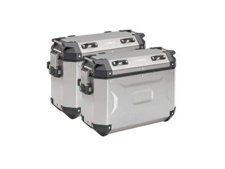 Cutii laterale aluminiu Kappa 37L MONOKEY K'VOYAGER (2buc.) - Argintiu | KVG37APACK2