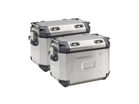 Cutii laterale aluminiu Kappa 48L MONOKEY K'VOYAGER  (2buc.) - Argintiu | KVG48APACK2