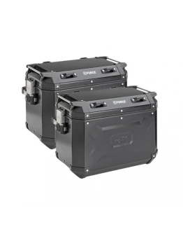 Cutii laterale aluminiu Kappa 48L MONOKEY K'VOYAGER BLACK LINE (2buc.) - Negru
