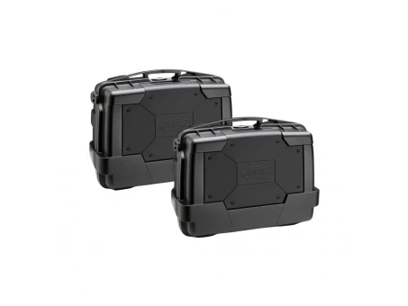 Set genti laterale KAPPA 33L MONOKEY KGR33N GARDA BLACK LINE LITE (2buc.) + incuietoare aditionala | KGR33NNPACK2