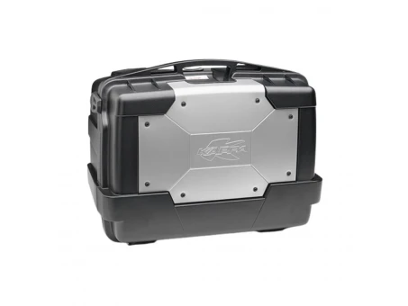 Cutie laterala/Top case KAPPA 46L MONOKEY GARDA - Negru/Argintiu