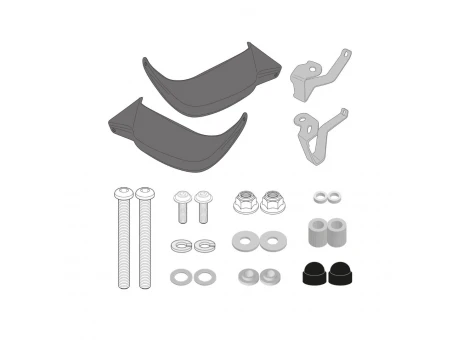 Set Handguard KAPPA - CF MOTO MULTITERRAIN 650 MT 21-23 culoare Negru | KHP9221B