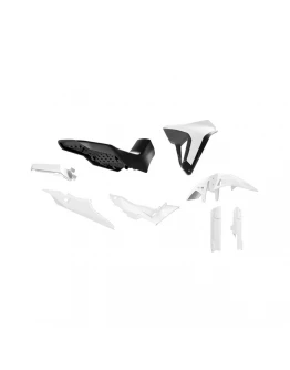 Kit plastice cu șa Racetech Revolution pentru Honda XL 750 Transalp (2023-2025) - Alb/Negru