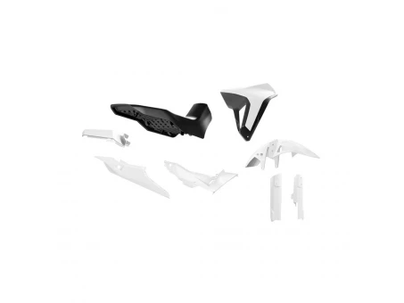 Kit plastice cu șa Racetech Revolution pentru Honda XL 750 Transalp (2023-2025) - Alb/Negru | KITALP-BN0-024