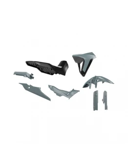 Kit plastice cu șa Racetech Revolution pentru Honda XL 750 Transalp (2023-2025) - Gri/Negru	