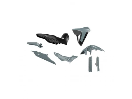 Kit plastice cu șa Racetech Revolution pentru Honda XL 750 Transalp (2023-2025) - Gri/Negru | KITALP-GR0-024