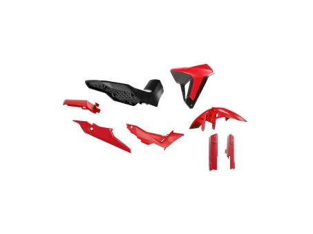 Kit plastice cu șa Racetech Revolution pentru Honda XL 750 Transalp (2023-2025) - Rosu/Negru | KITALP-RS0-024