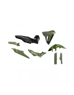 Kit plastice cu șa Racetech Revolution pentru Honda XL 750 Transalp (2023-2025) - Verde/Negru	