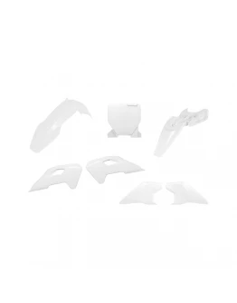 Kit plastice RACETECH (RTECH) pentru Husqvarna TC 65 (2024-2025) - Alb