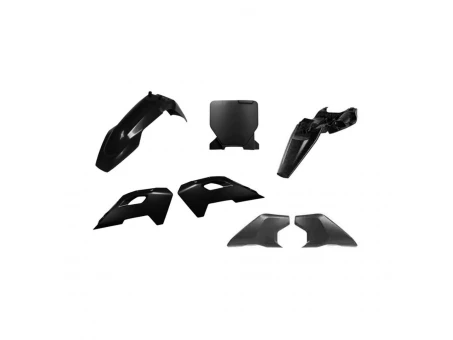 Kit plastice RACETECH (RTECH) pentru Husqvarna TC 65 (2024-2025) - Negru | KITHSQ-NR0-165