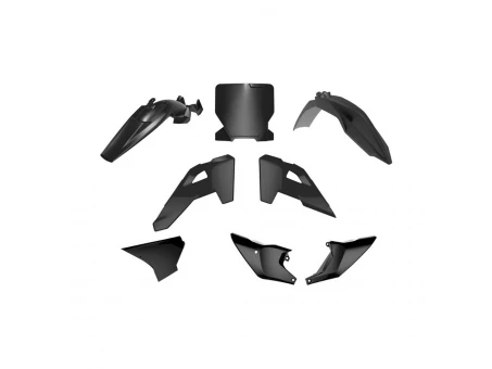 Kit plastice RACETECH (RTECH) pentru Husqvarna TC 85 2025 - Negru | KITHSQ-NR0-885