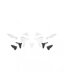 Kit plastice RACETECH (RTECH) Revolution( fără aripă față ) pentru KOVE 800 X Pro / Rally (2024–2025) - Alb/Negru