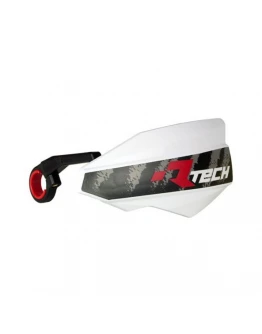 Set handguard Racetech Vertigo (cu prinderi) - Alb