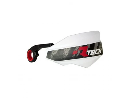 Set handguard Racetech Vertigo (cu prinderi) - Alb | KITPMVTBN20