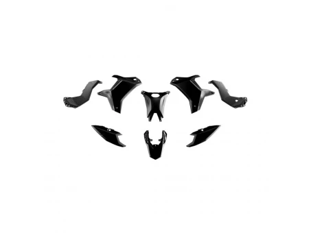 Kit plastice RACETECH (RTECH) pentru Yamaha Ténéré 700 2025–2026 (fără aripă față) - Negru | KITT70-NR0-025