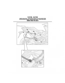 Suport pentru genti laterale KAPPA MONOKEY SIDE HONDA FORZA 750 '21- doar pentru K33N K'ROAD