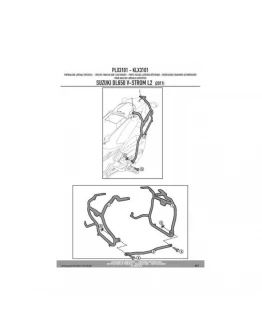 Suport pentru genti laterale KAPPA MONOKEY SIDE SUZUKI DL 650 V-STROM (11-16) - doar pentru K33N K'ROAD