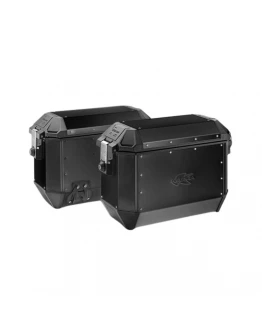 Cutii laterale aluminiu Kappa 36L MONOKEY K'MISSION BLACK LINE (2buc.) - Negru