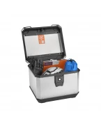 Top case central KAPPA K’METROBOX KMX500A Monolock, aluminiu natural, 50L - Argintiu | KMX500A