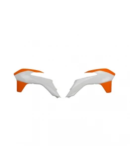 Protectie radiator UFO KTM SX/SXF '13-'15, EXC '14-'16 culoare Alb/Portocaliu