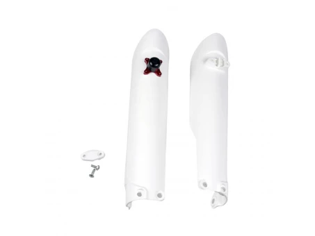 Protectie suspensie fata UFO KTM SX / SX-F 15-21 Z BLOKADĄ culoare Alb 2020 | KT04057042