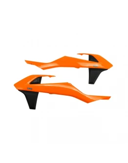 Protectie radiator UFO KTM SX/SXF '16-'18 (cu exceptia SX 250 '16), EXC/EXCF TPI '17-'19, culoare OEM (Portocaliu/Negru)