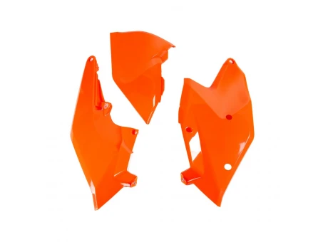 Carene laterale UFO KTM SX/SXF 16-18, EXC/EXCF TPI 17-19 Z  culoare Portocaliu | KT04062FFLU