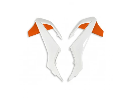 Protectie radiator UFO KTM SX 65 16-22 culoare OEM 19-20 (Alb/Portocaliu) | KT04073999W