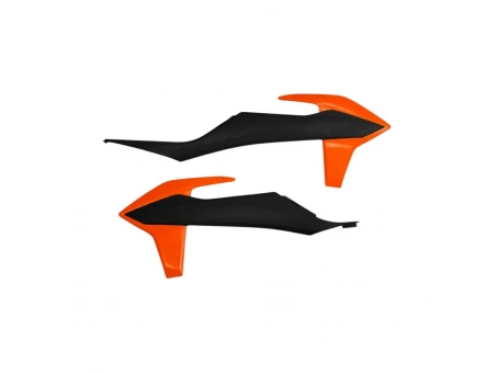 Protectie radiator UFO KTM SX/SXF(SX-F) 125/150/250/350/450 19-22, EXC 125 20-21, EXC/EXCF(EXC-F) 150/250/300/350/450/500 TPI 20-2023 culoare OEM (Negru Portocaliu) | KT04092999K
