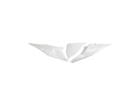 Carene laterale UFO KTM SX/SXF(SX-F) 125/150/250/350/450 19-22, EXC 125 20-21, EXC/EXCF(EXC-F) 150/250/300/350/450/500 TPI 20-2023 Z  culoare Alb | KT04093047