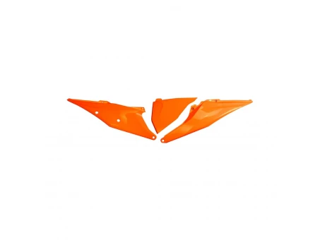Carene laterale UFO KTM SX/SXF(SX-F) 125/150/250/350/450 19-22, EXC 125 20-21, EXC/EXCF(EXC-F) 150/250/300/350/450/500 TPI 20-2023 Z  culoare Portocaliu | KT04093127