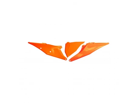Carene laterale UFO KTM SX/SXF(SX-F) 125/150/250/350/450 19-22, EXC 125 20-21, EXC/EXCF(EXC-F) 150/250/300/350/450/500 TPI 20-2023 Z  culoare Portocaliu | KT04093FFLU