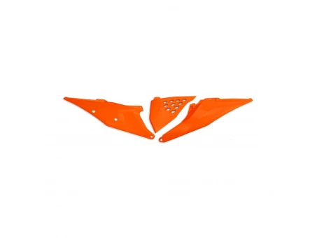 Carene laterale UFO KTM SX/SXF(SX-F) 125/150/250/350/450 19-22, EXC 125 20-21, EXC/EXCF(EXC-F) 150/250/300/350/450/500 TPI 20-2023 Z  culoare Portocaliu | KT05004127