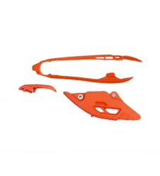 Set Patină Lanț + Ghidaj Lanț UFO 2026/01 pentru KTM SX 125 / 150 / 250 / 300 și SX-F 250 / 350 / 450 (2025-2026) - Portocaliu