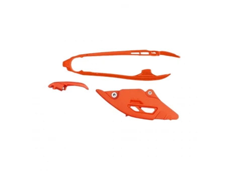 Set Patină Lanț + Ghidaj Lanț UFO 2026/01 pentru KTM SX 125 / 150 / 250 / 300 și SX-F 250 / 350 / 450 (2025-2026) - Portocaliu | KT05034127