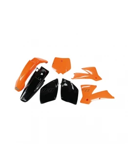 Kit complet plastice UFO KTM SX-SXF '01-'02 culoare OEM (Portocaliu/Negru) (KT501E999)