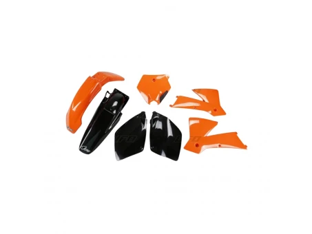 Kit complet plastice UFO KTM SX/SXF 03 culoare OEM (Portocaliu/Negru) (KT501BE999) | KTKIT501B999