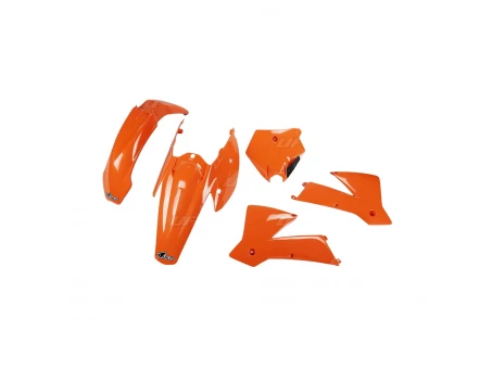 Kit complet plastice UFO KTM SX/EXC 03-04 culoare Portocaliu (KT502E127) | KTKIT502127