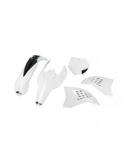 Kit complet plastice UFO KTM SX/SXF '07-'10 culoare Alb - Inlocuieste KTKIT507047
