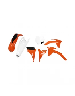 Kit complet plastice UFO KTM SXF '11-'12, SX '12 culoare OEM (Portocaliu/Alb) (KT510E999)